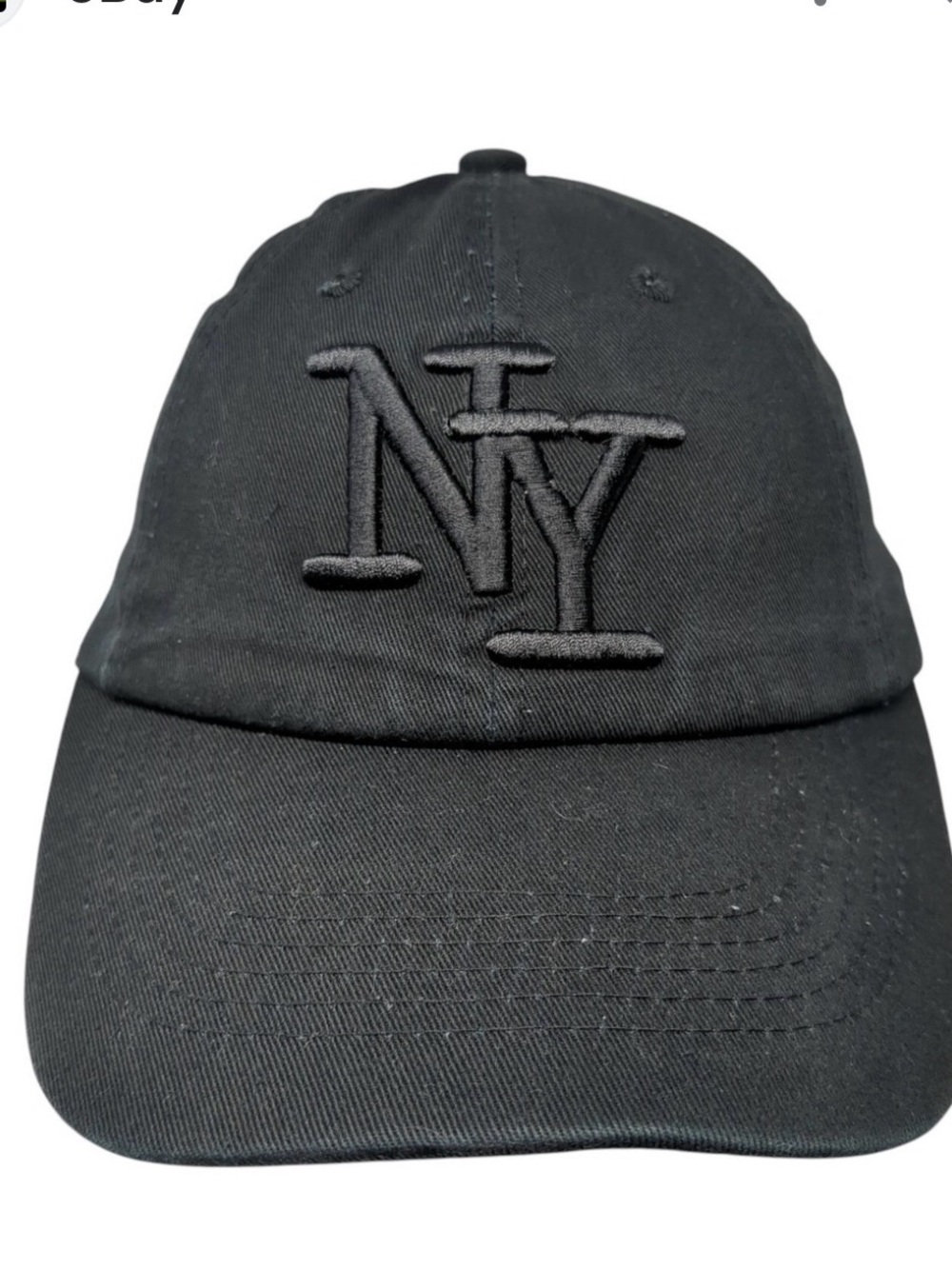 Black NY Embroidered Baseball Cap